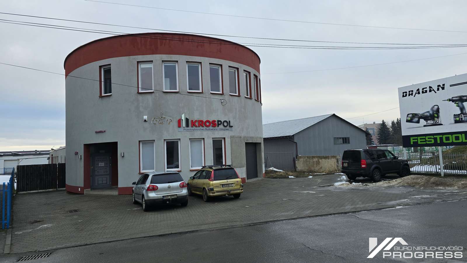 Budynek handlowo – biurowy 255m2, hala produkcyjno – magazynowa 476m2 do wynajęcia – KROSNO /ul. Składowa/