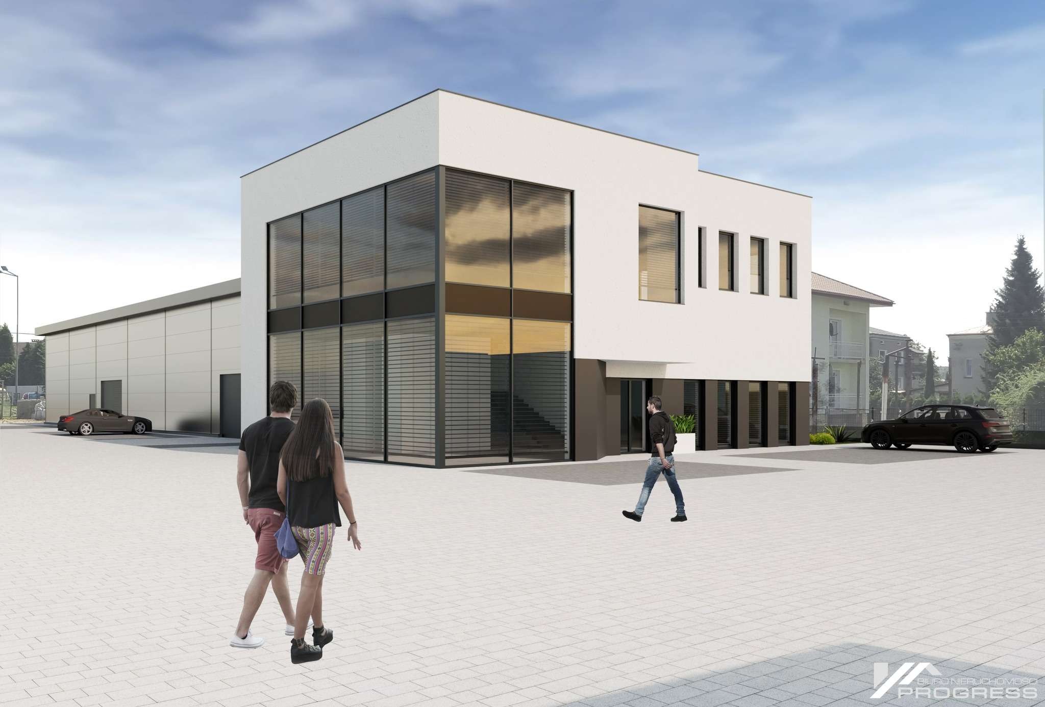 Hala usługowo-magazynowa 642m2, biura 350m2 do wynajęcia – KROSNO /centrum/.