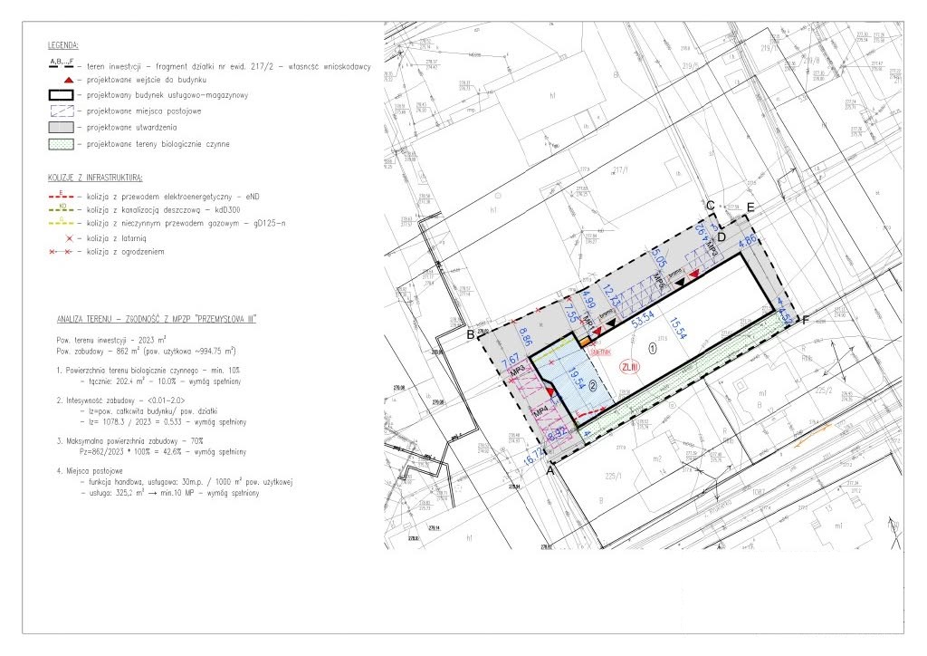 Hala usługowo-magazynowa 642m2, biura 350m2 do wynajęcia – KROSNO /centrum/.